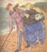 Dante Gabriel Rossetti, Writing on the Sand (mk46)